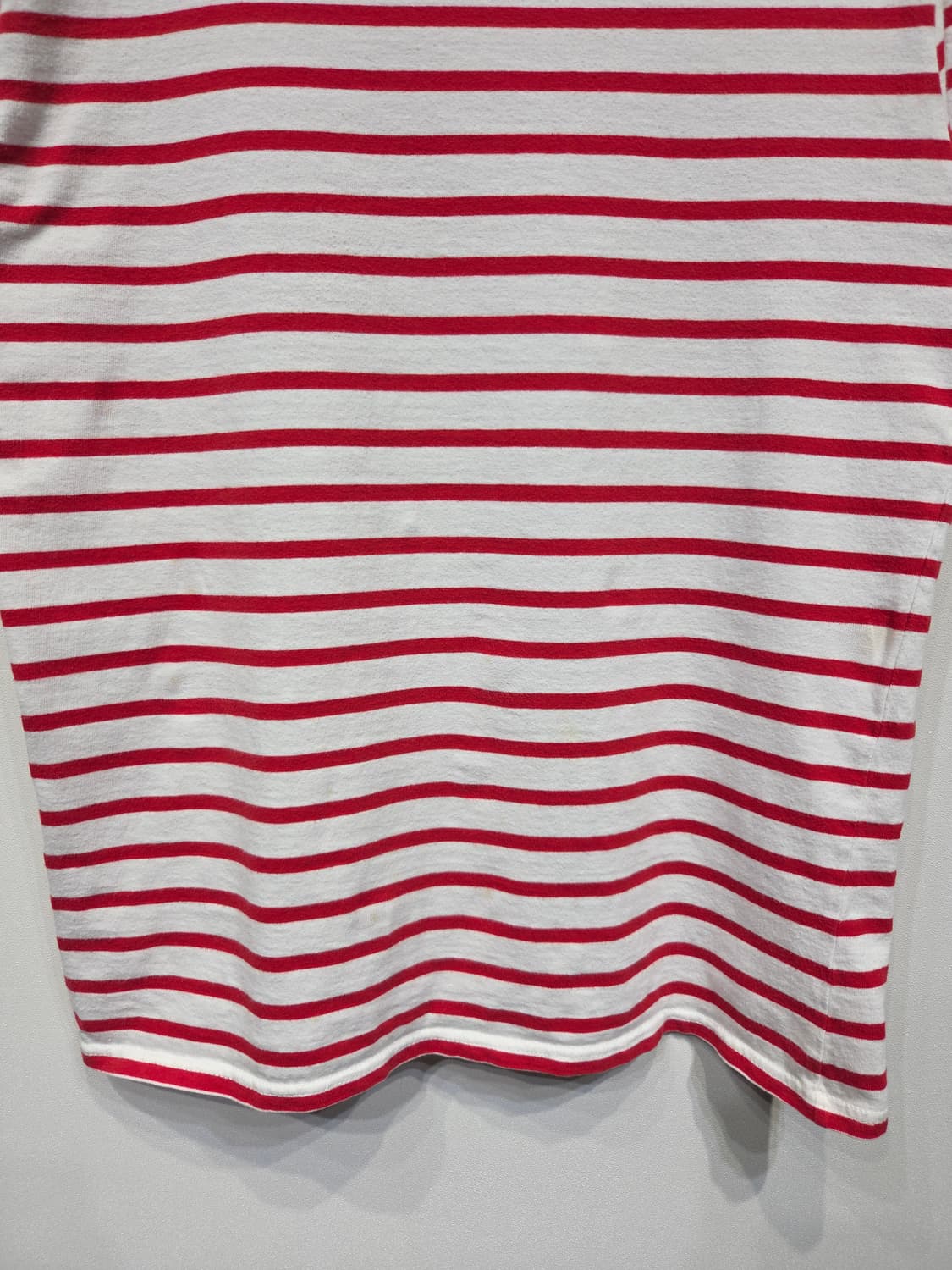 SAINT JAMES 세인트제임스 레드 스트라이프 반팔 티셔츠 상품이미지4