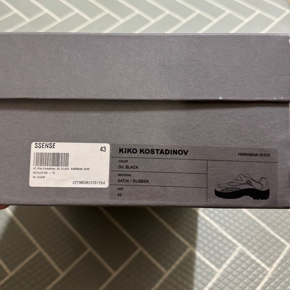 43, 275) 키코 코스타디노브 하크만 슈즈 오일 블랙 상품이미지6