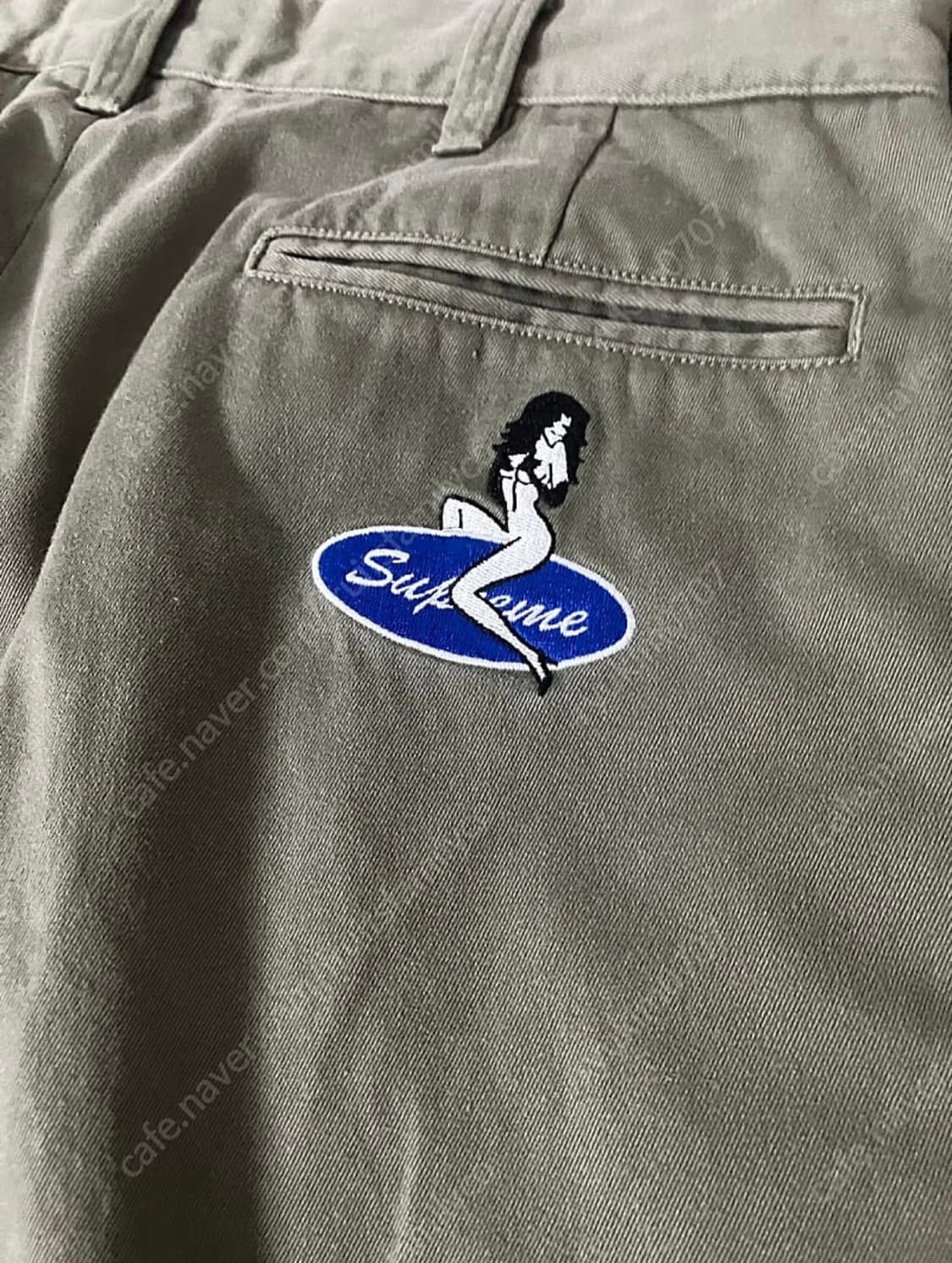 슈프림핀업걸치노 카키32사이즈 상품이미지3