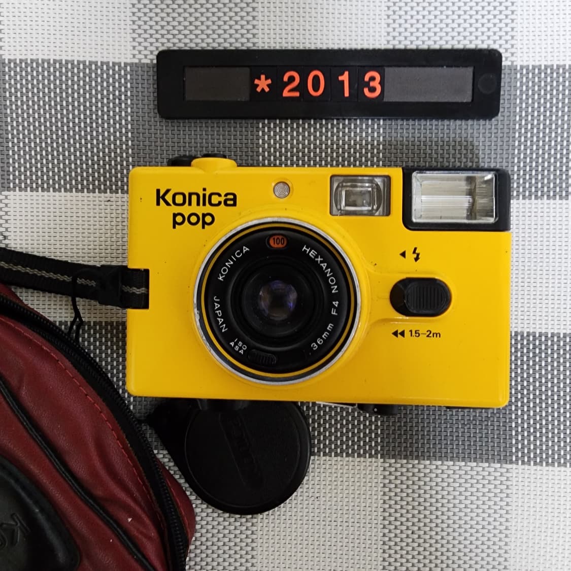 코니카 팝 옐로 필름카메라 파우치포함 상품이미지1
