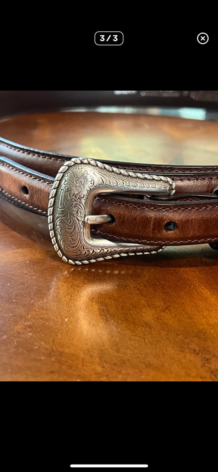 웨스턴 스타일 가죽 벨트 상품이미지1