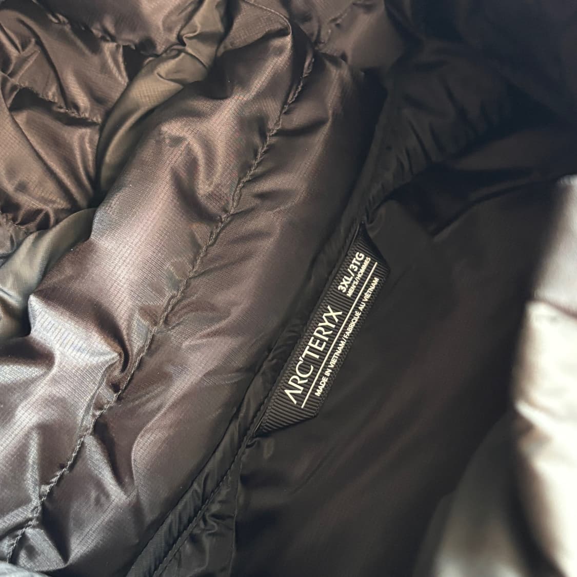 3XL 아크테릭스 세륨 패딩 경량패딩 블랙 상품이미지5