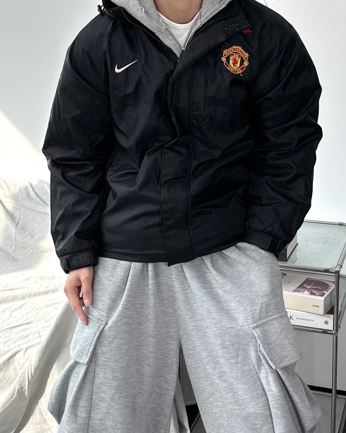 나이키 00s 맨체스터 유나이티드 바람막이 S 상품이미지2