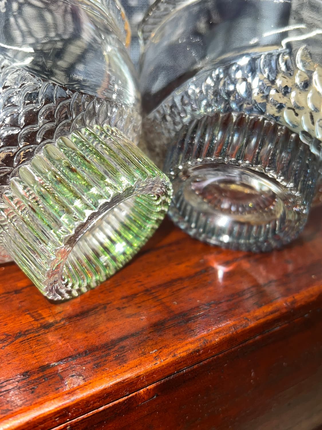 70s Korean Pressed Glass Fish bowl 상품이미지10