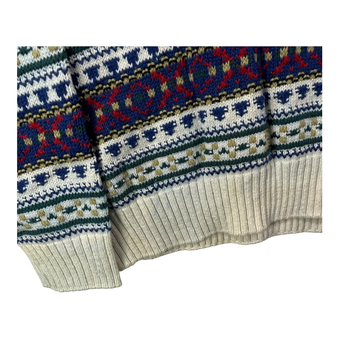 [ASHLEY] USA MADE 페어아일 코튼 니트 상품이미지4