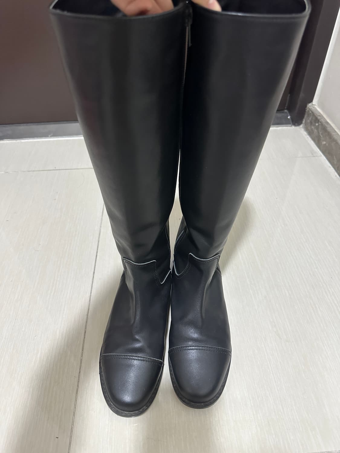 플랫베이스 호와스 모던 롱부츠 블랙 235사이즈 상품이미지5