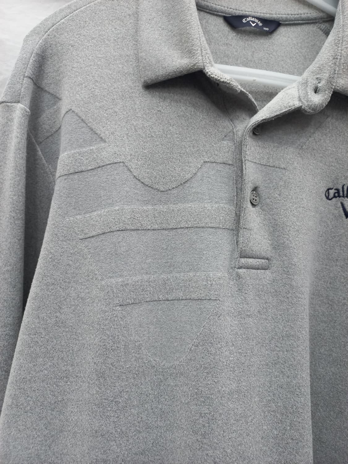 캘러웨이 골프 긴팔 카라티 남100 그레이 상품이미지4