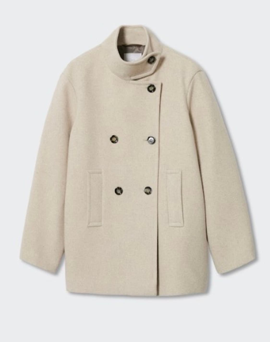 mango 망고 울 퍼넥 넥코트 하프코트 상품이미지2