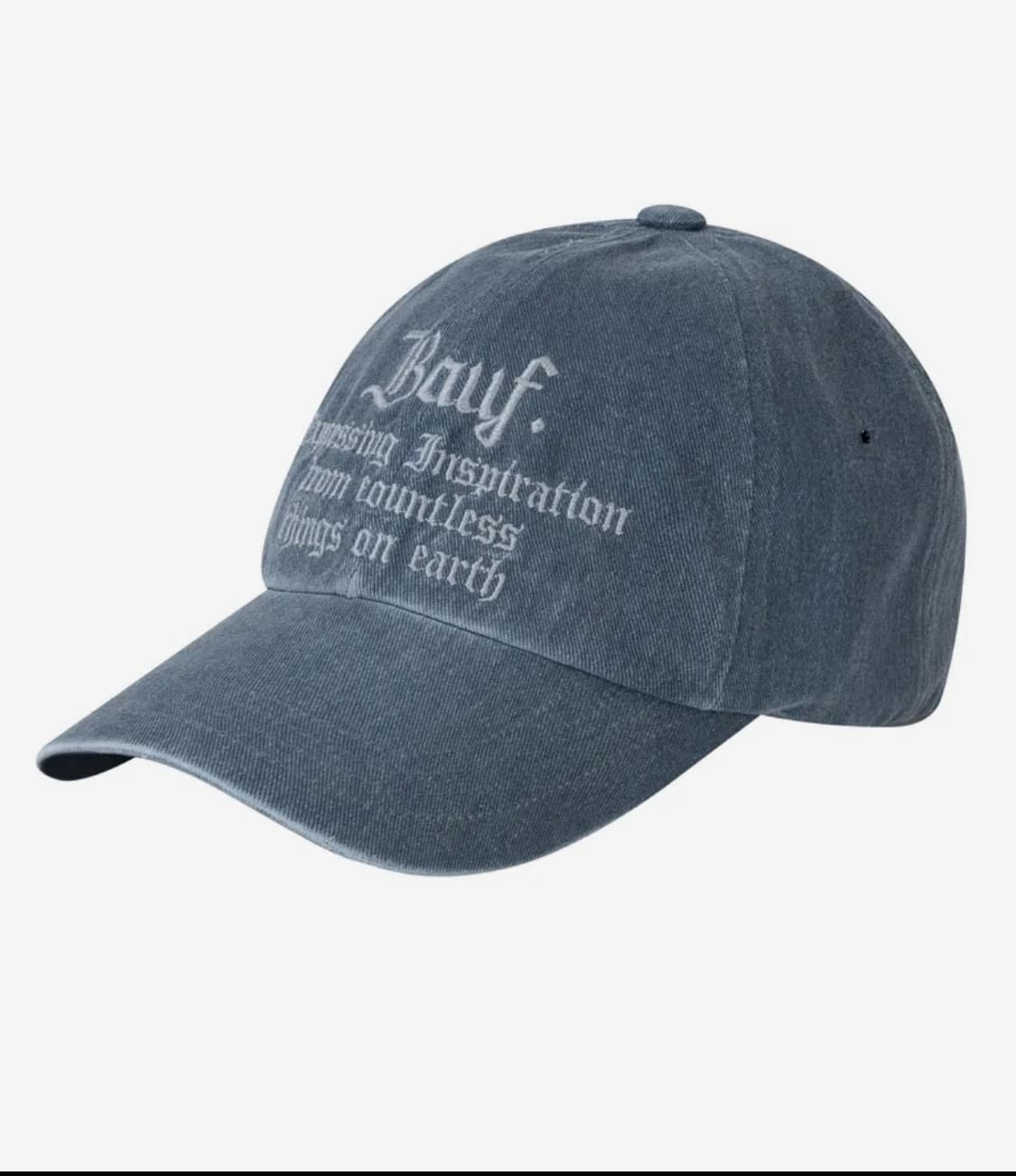 바우프(BAUF)—B 빈티지 워싱 볼캡 [워시드 네이비] 상품이미지1