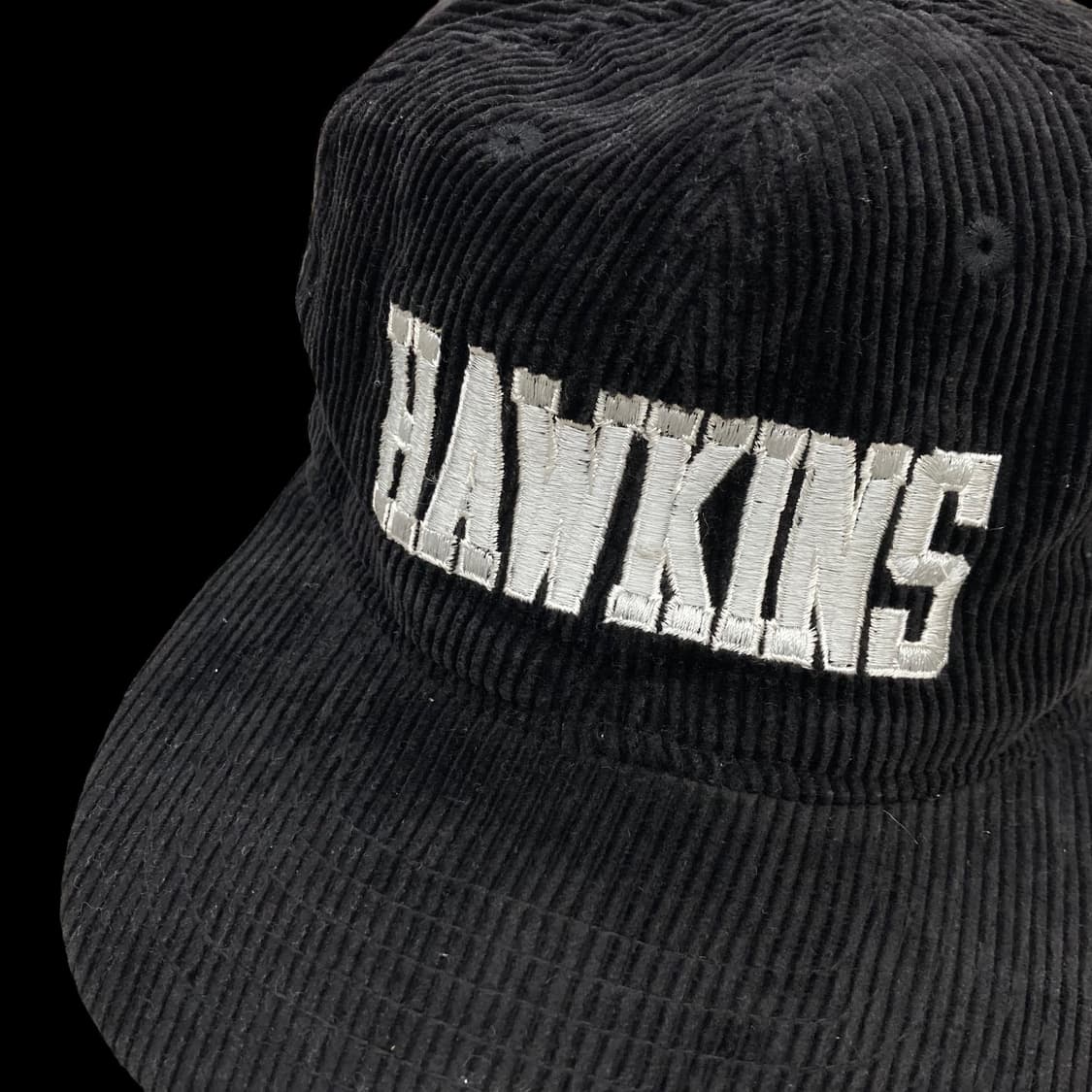 HAWKINS 호킨스 자수로고 코듀로이 블랙 캡 상품이미지3
