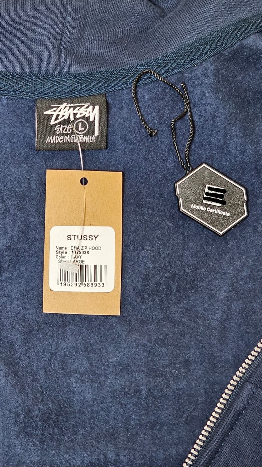 스투시 DNA 후드집업 네이비 L 상품이미지7