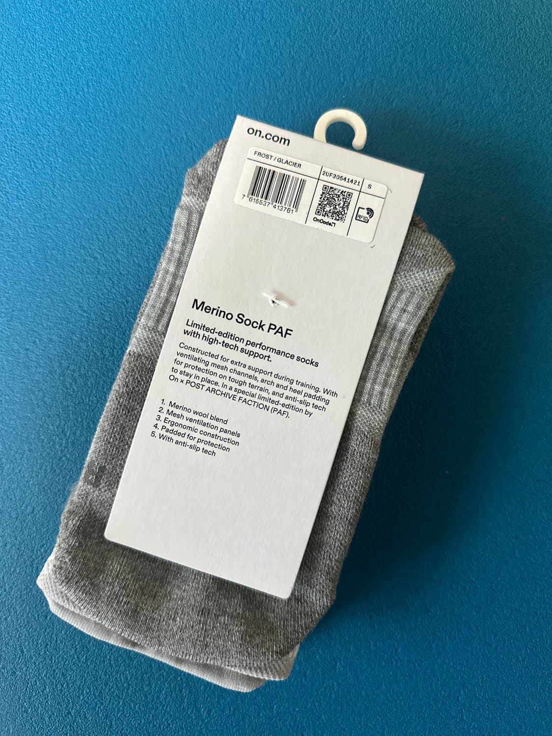 ON x PAF Merino sock 온 러닝 파프 콜라보 양말 S 상품이미지2