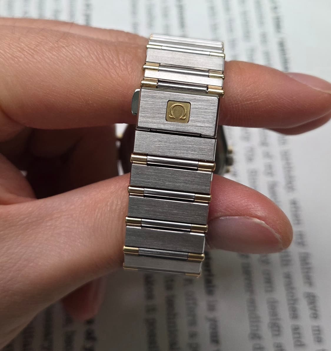 빈티지 오메가 컨스틸레이션 골드콤비 하프바 쿼츠 남성용 브레이슬릿 ver 상품이미지7