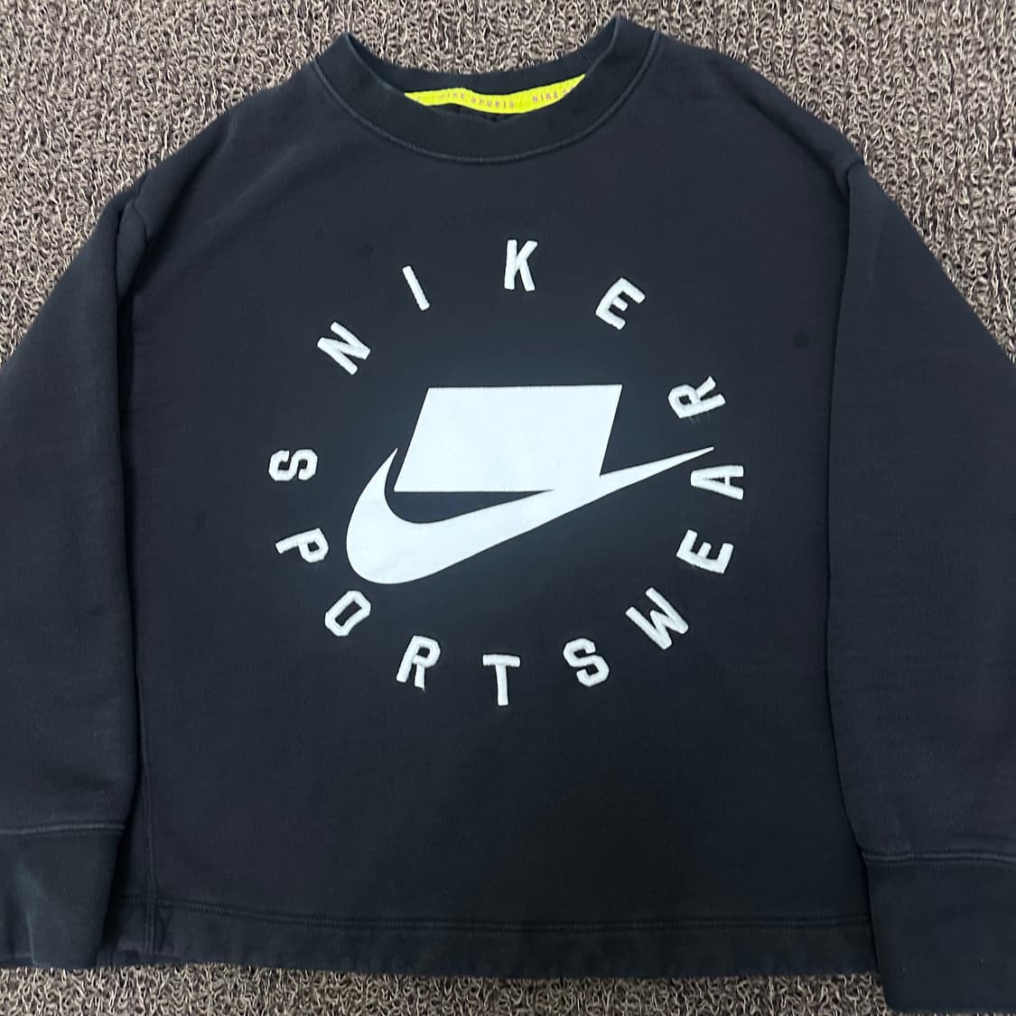 NIKE 나이키 여성 크롭 맨투맨 블랙 L 상품이미지2