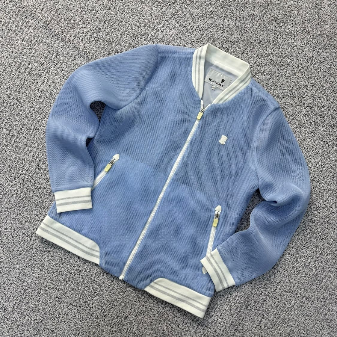 100 와이드앵글 골프 매쉬 집업 자켓 0324J 상품이미지1