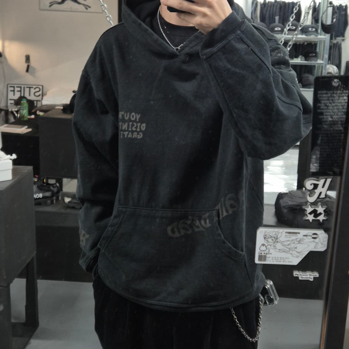 브레인데드 레터링 후드티 L사이즈 상품이미지3