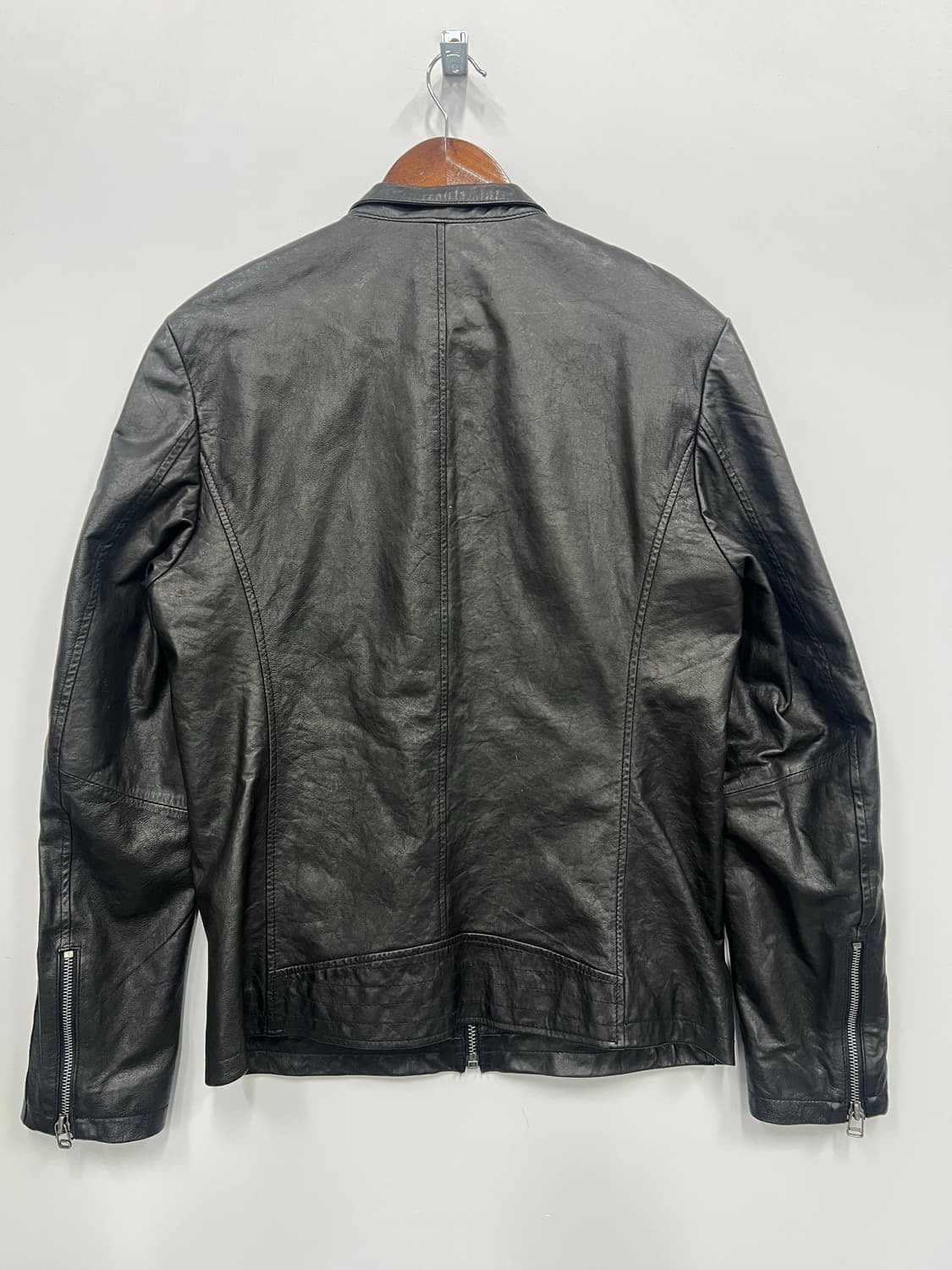 레더 블랙 자켓 상품이미지4