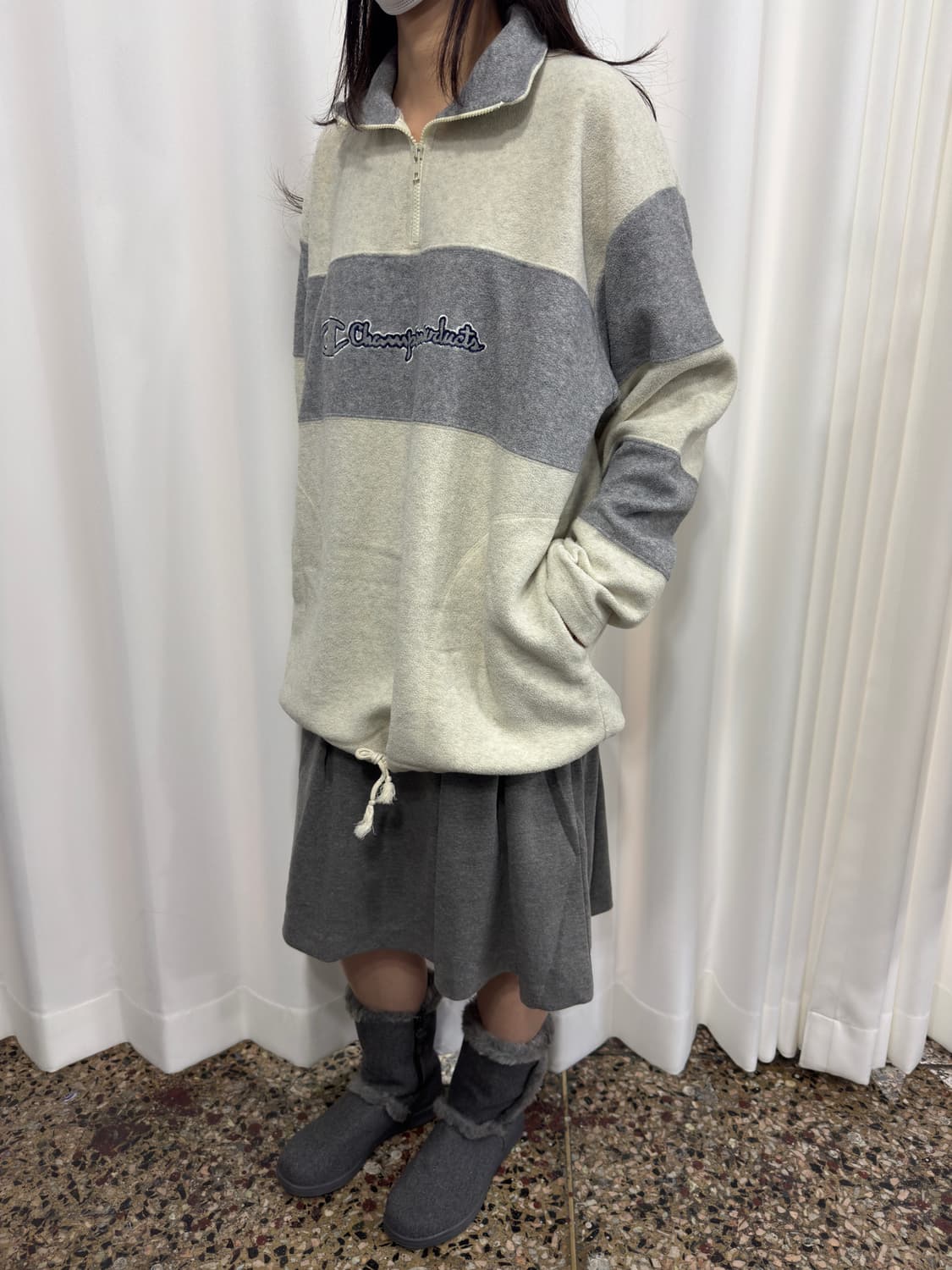 champion fleece half zipup 상품이미지7