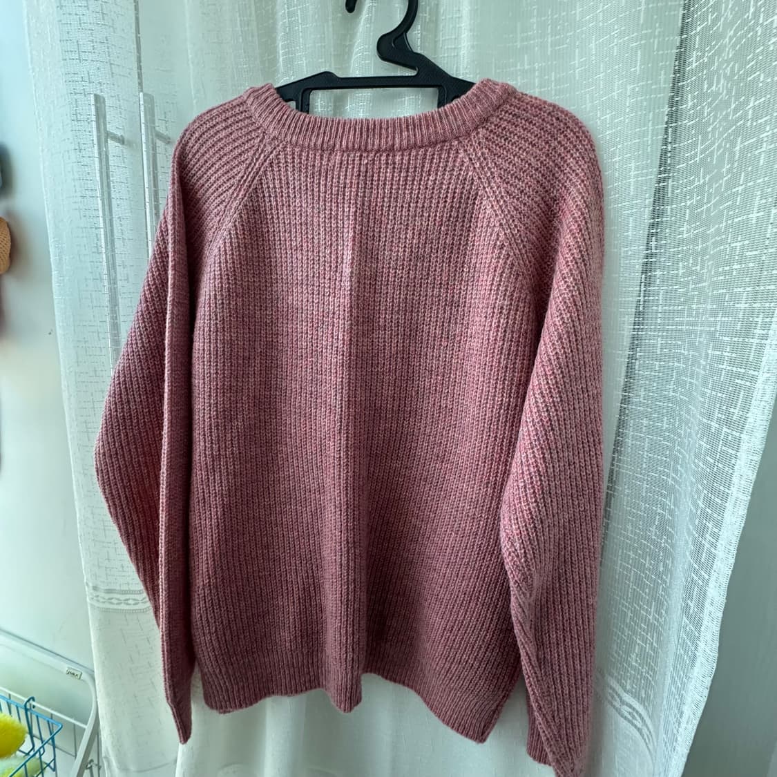 브이넥 로즈핑크 여리핏 니트 스웨터 상품이미지8