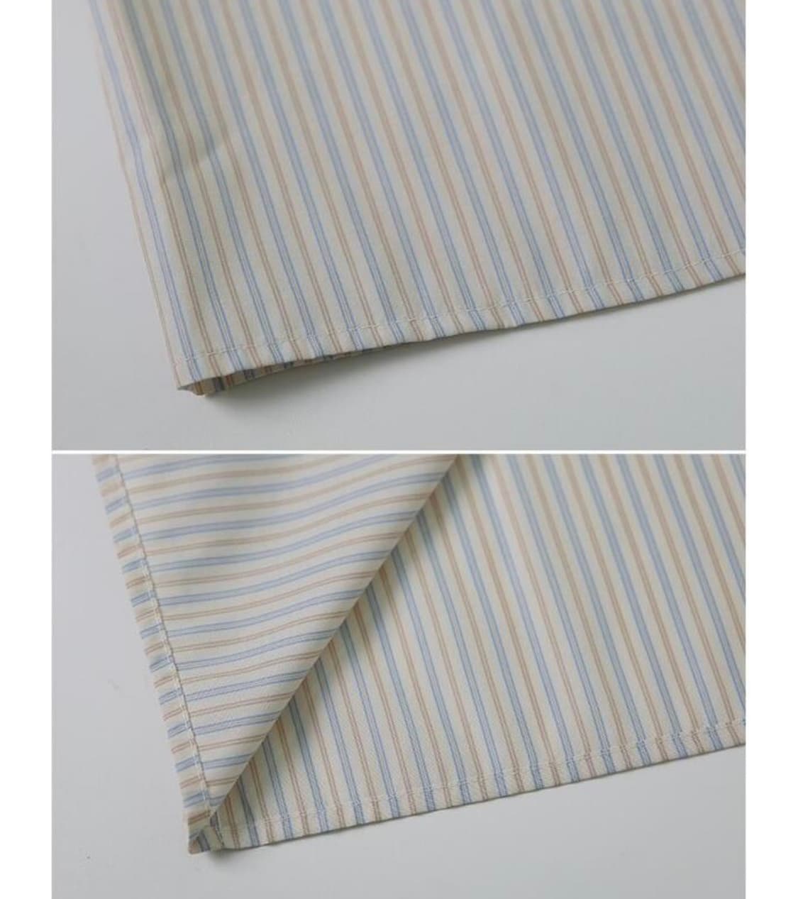 스트라이프 반팔 셔츠 초커세트 상품이미지2