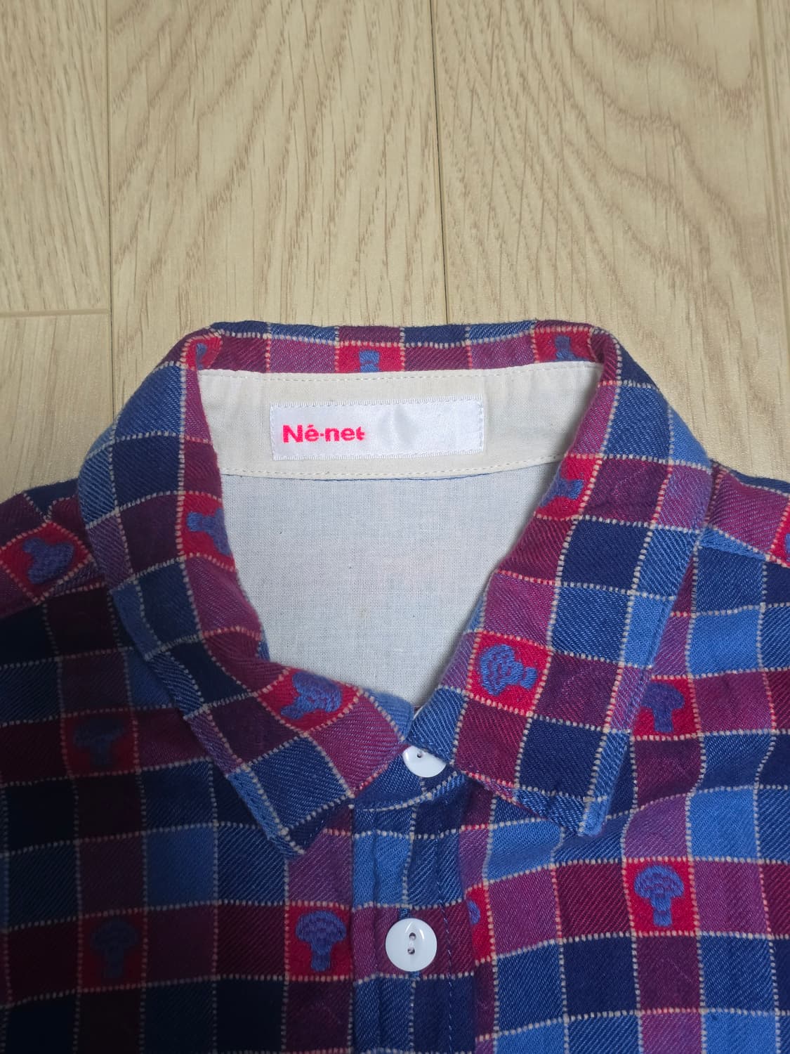 Nenet 네넷 체크패턴 멀티 셔츠 2 상품이미지3