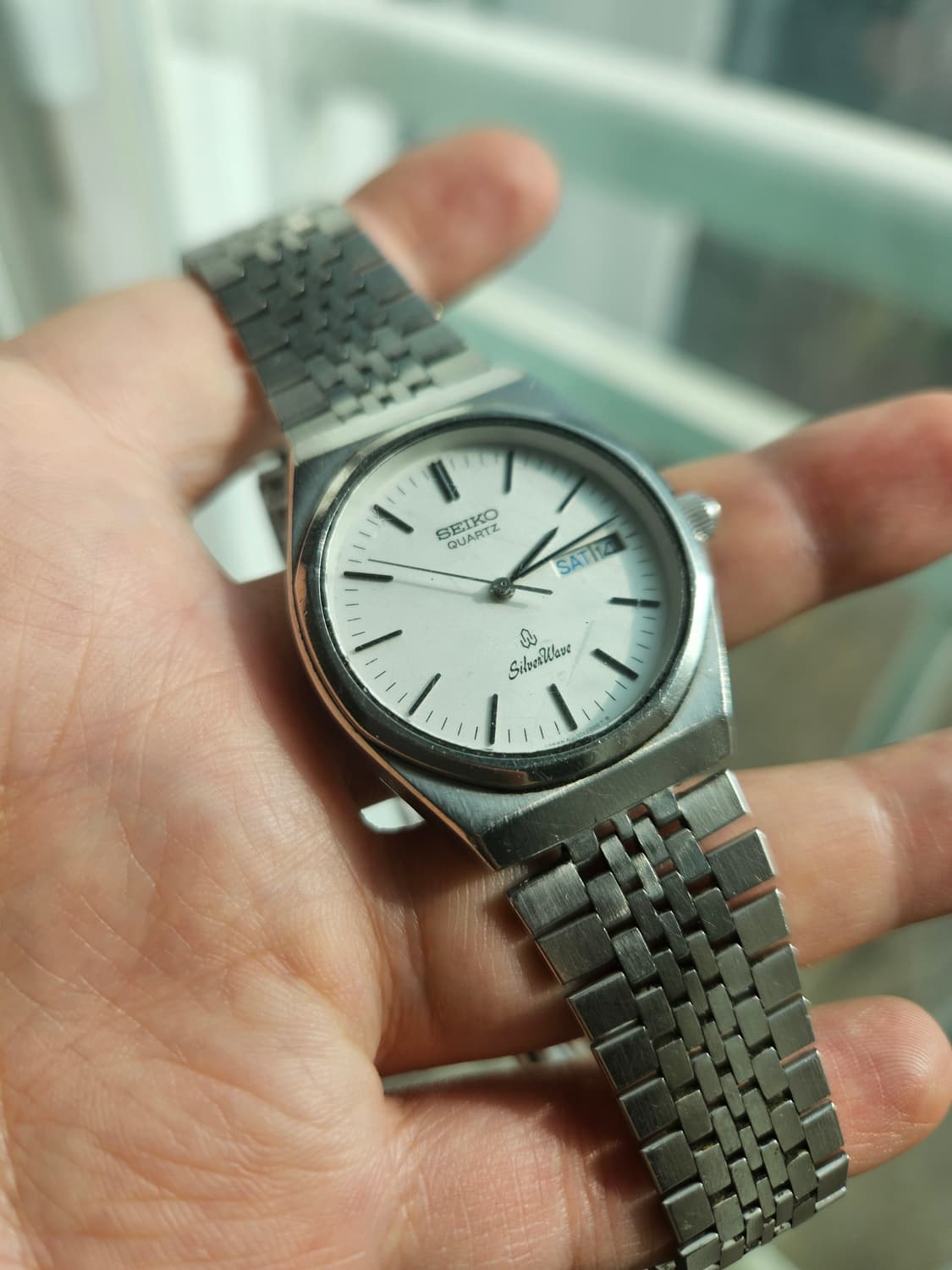 세이코 실버웨이브 빈티지 시계 상품이미지1