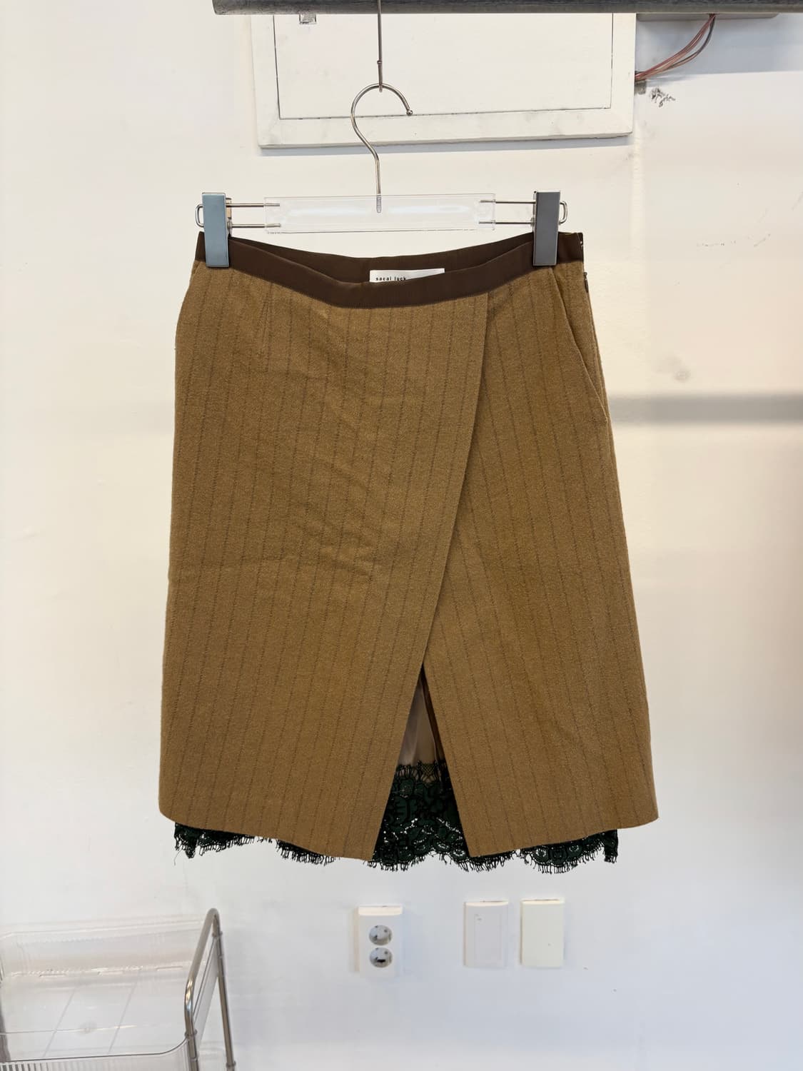 Sacai Luck lace layered midi skirt 상품이미지1