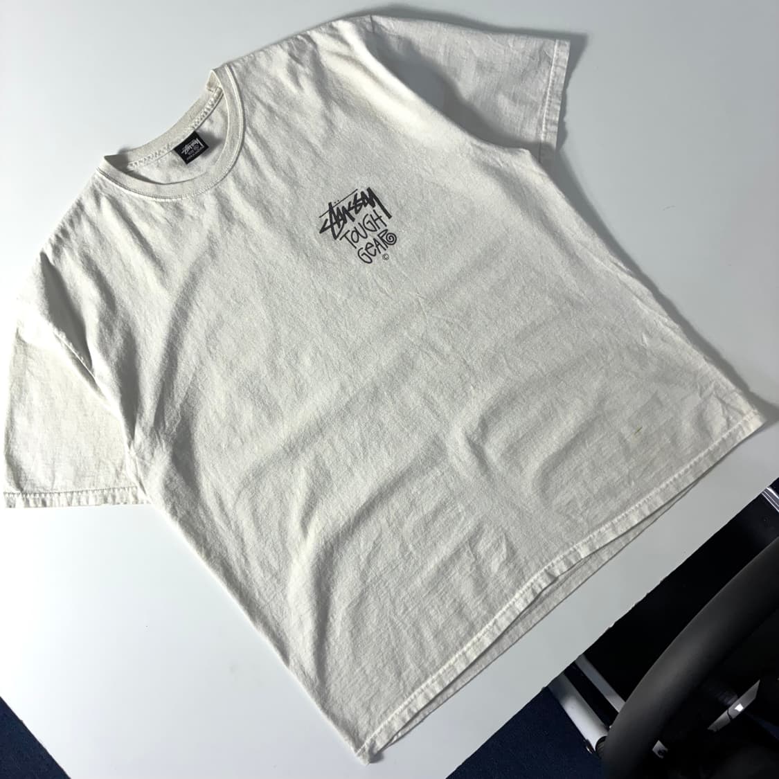 Stussy  스투시 터프 기어 화이트 반팔티셔츠  상품이미지4