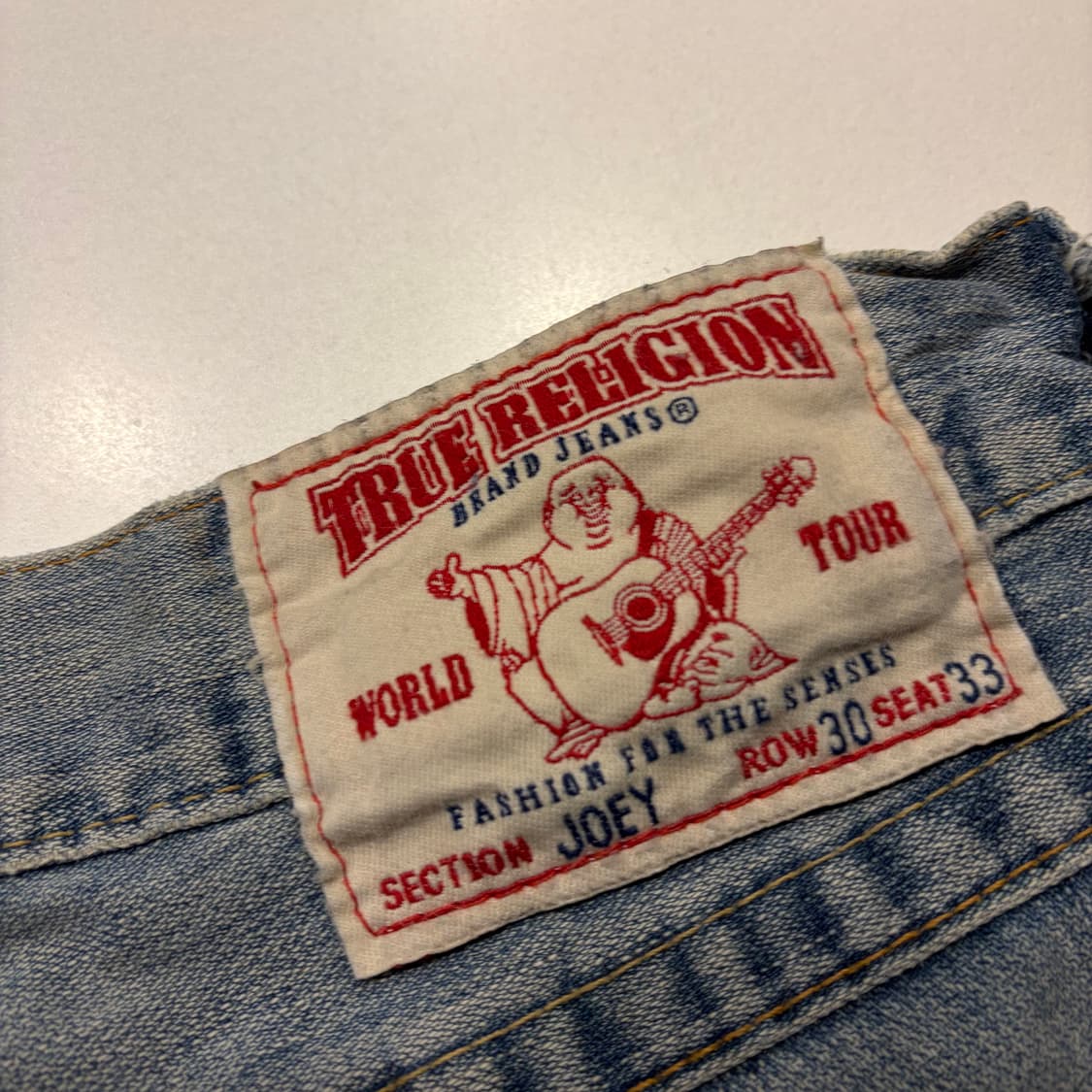 [30x33] 트루릴리젼 조이 데님 청바지 빈티지 워싱 팬츠 C771 상품이미지4