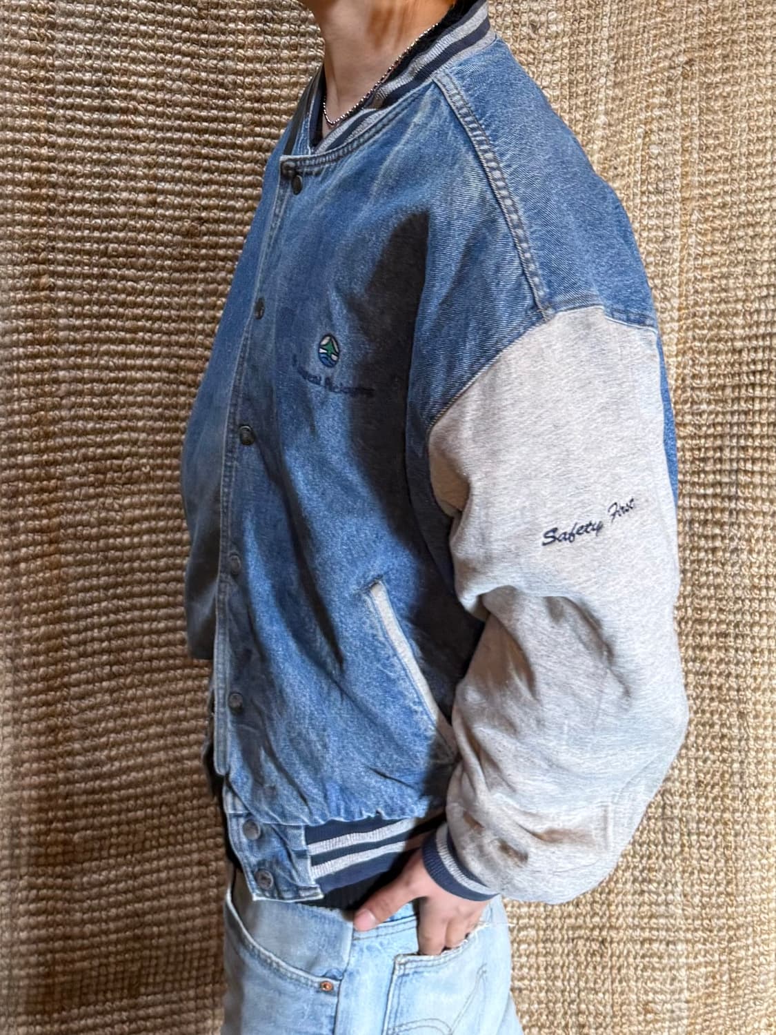 빈티지 데님 바시티 상품이미지2