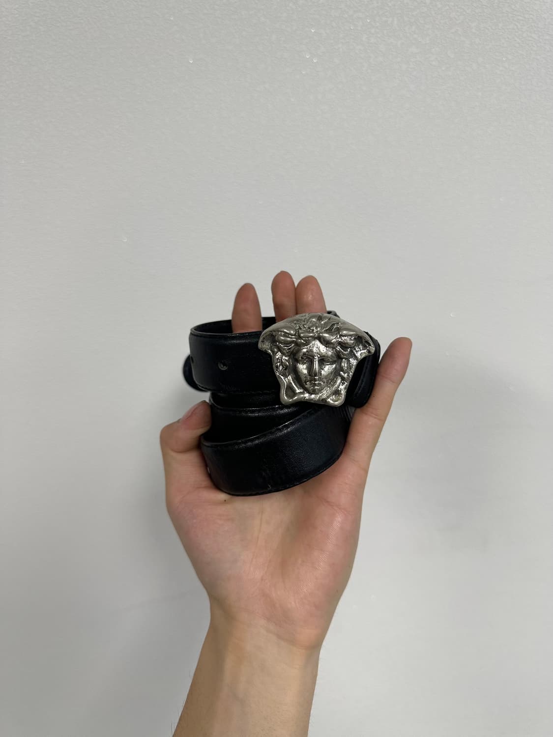 90s Gianni Versace Medusa Silver Belt 상품이미지2