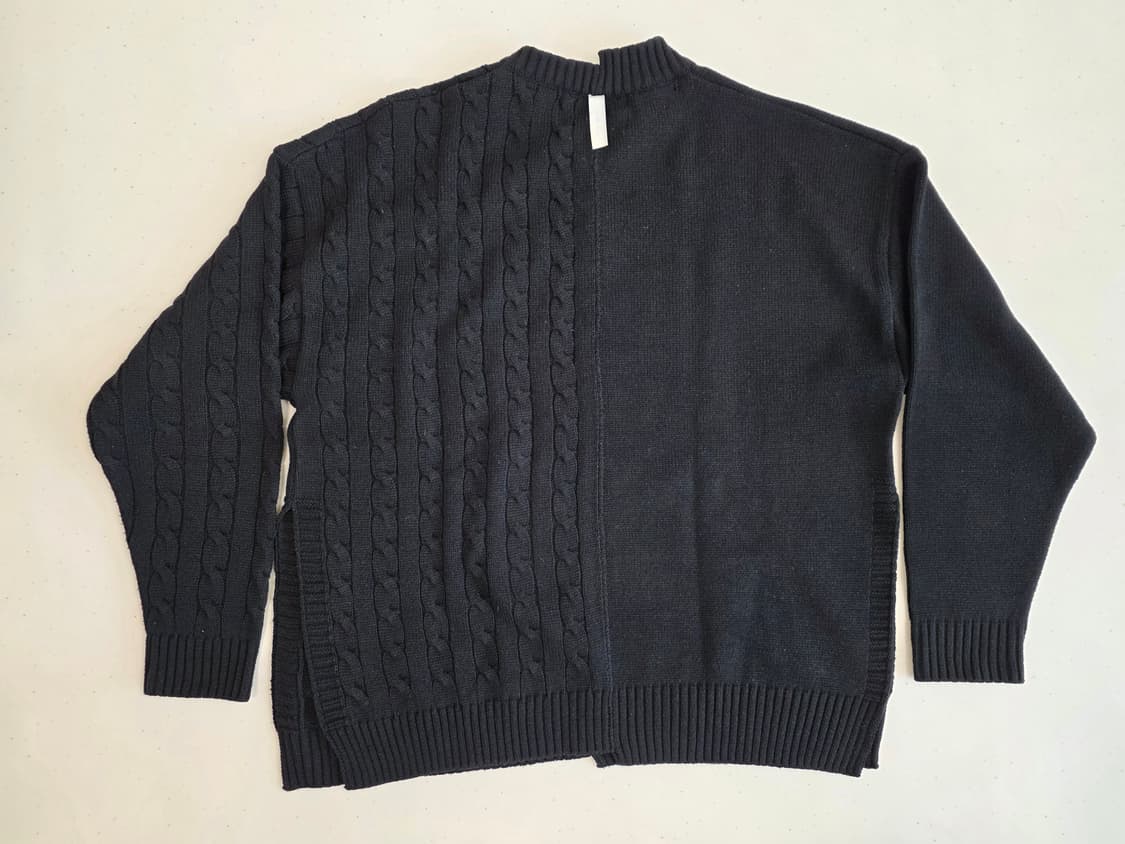 노메뉴얼 하프앤하프 니트 상품이미지3