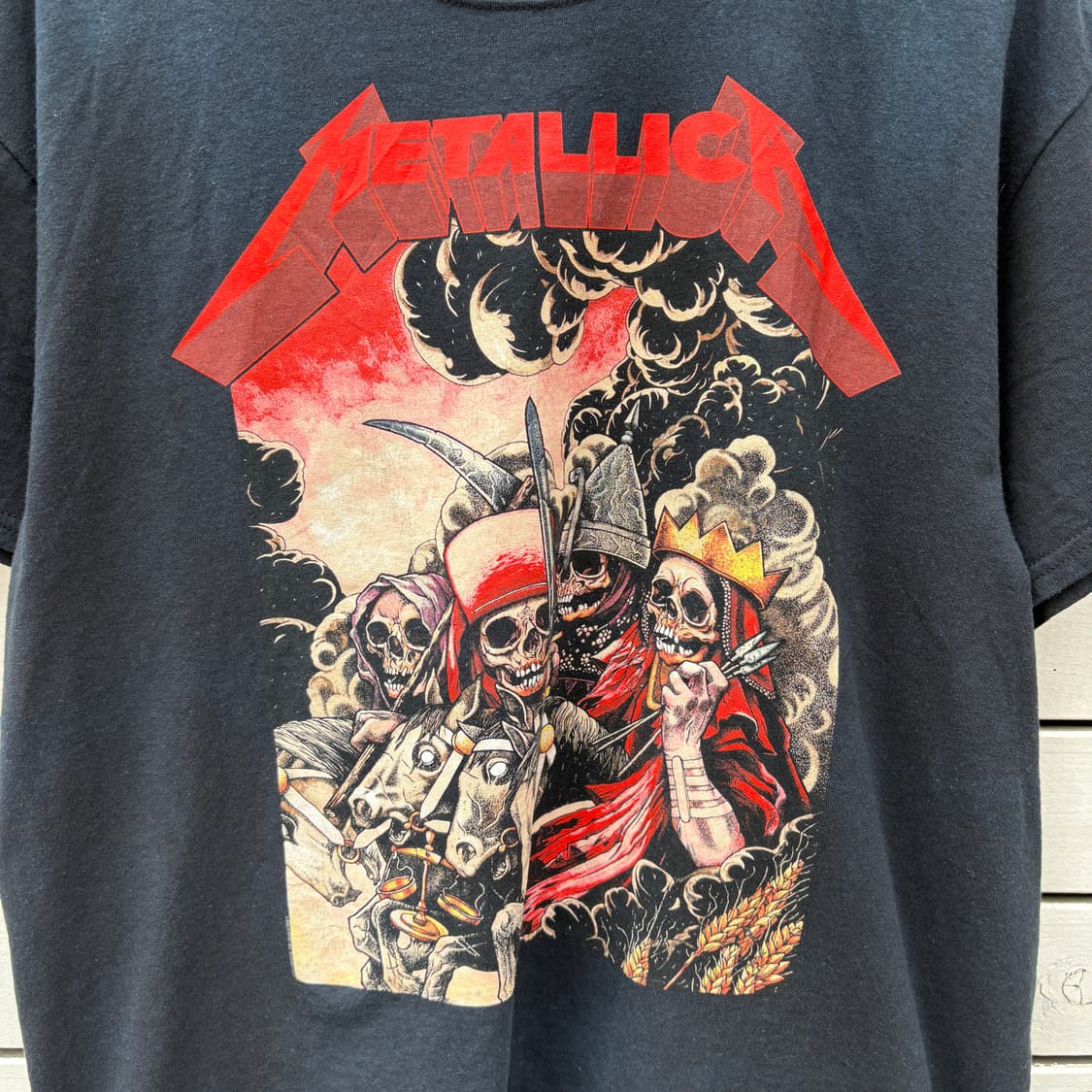 Metallica 빈티지 메탈리카 투어 반팔 티셔츠 상품이미지4