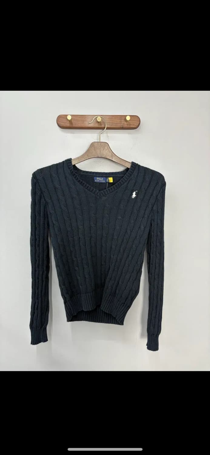 폴로랄프로렌 코튼 브이넥 케이블 니트 스웨터 H1372 상품이미지2