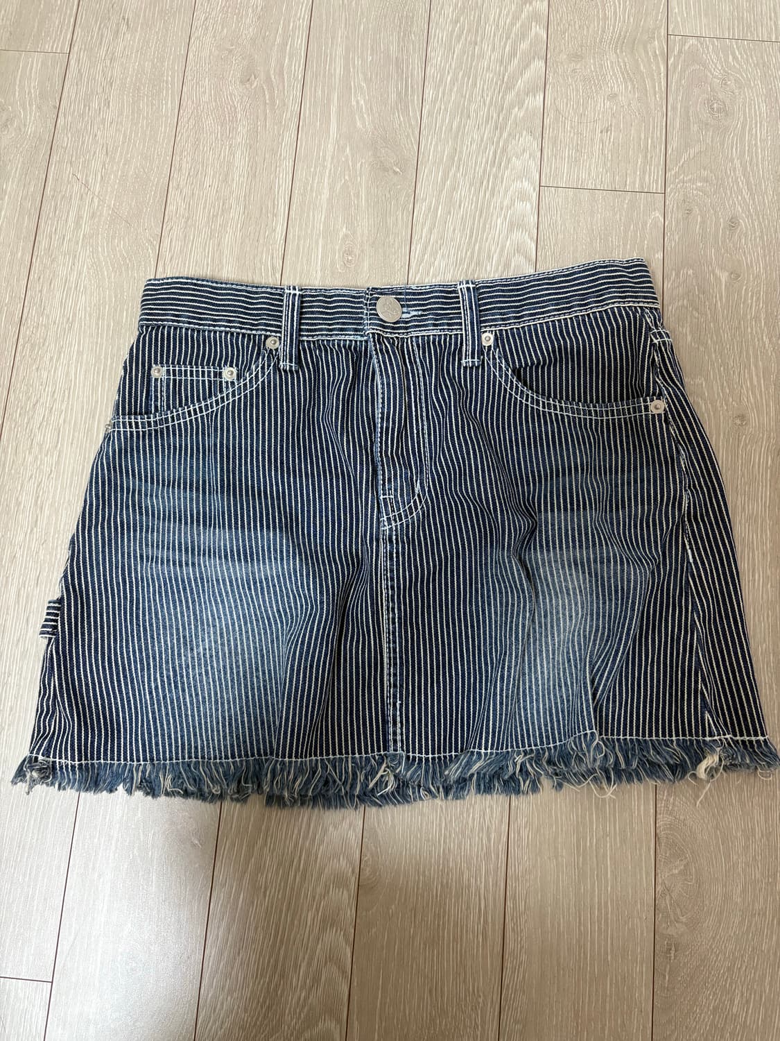 Sinoon denim mini skirt (indigo) 상품이미지2