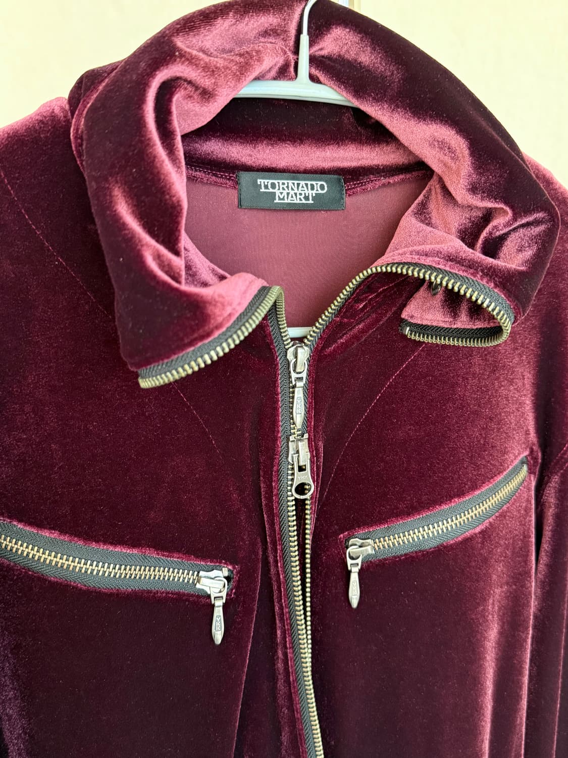Tornado Mart 벨벳 집업 자켓 상품이미지8