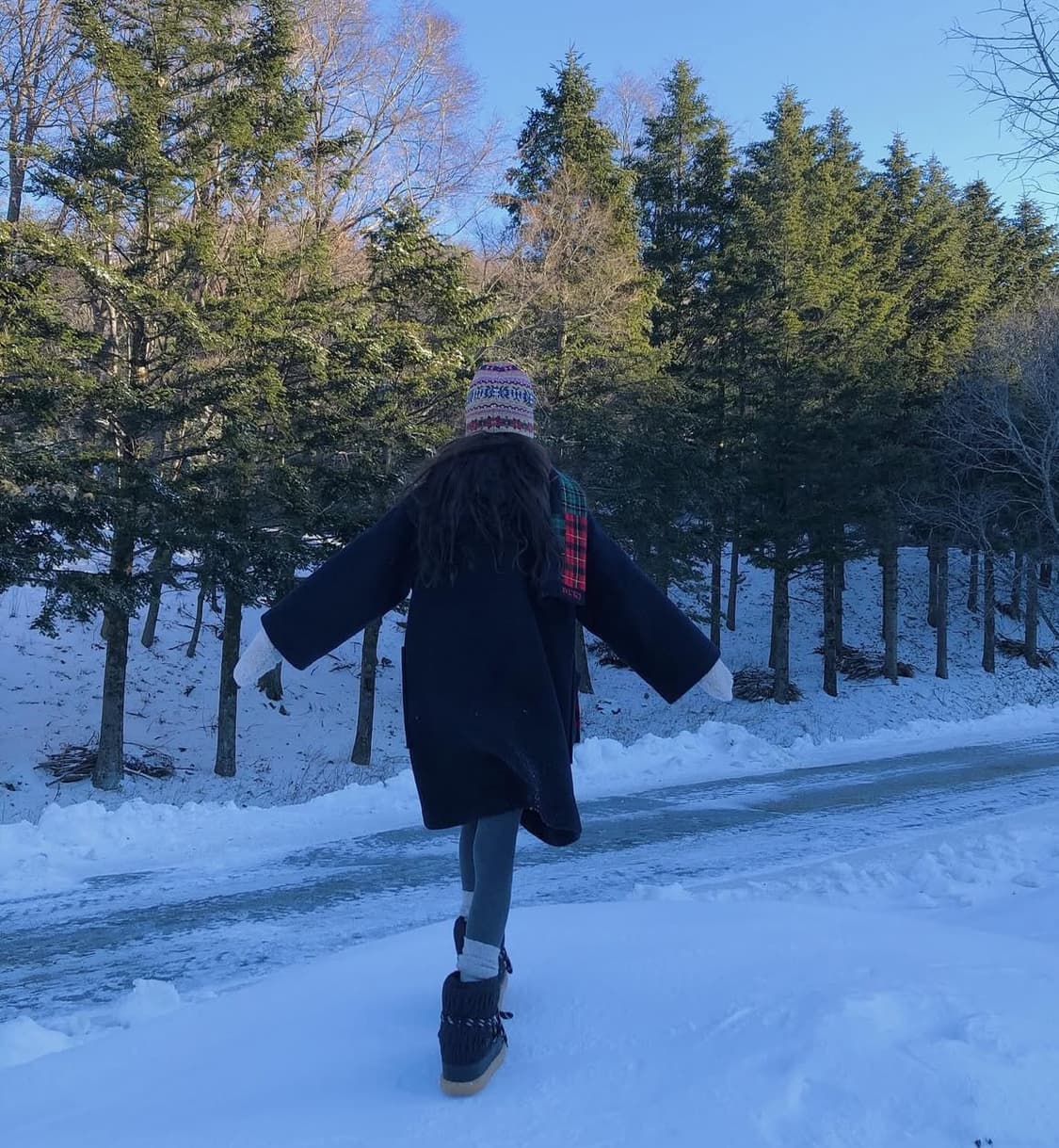 새제품) 폴로 메리노 울 노르딕 비니 메이비베이비 한얼 착용 상품이미지3