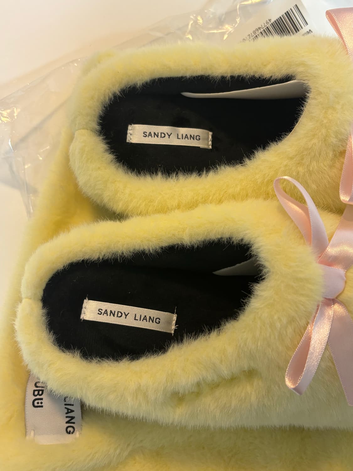 스부 X 샌디 리앙 더클링 슬리퍼 옐로우 상품이미지2