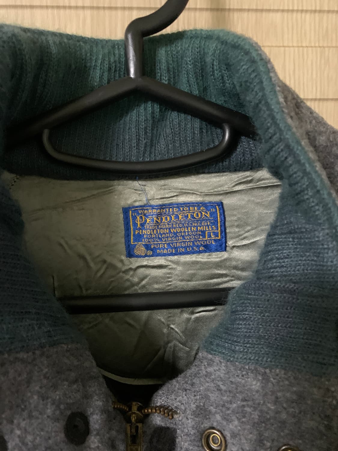 펜들턴 made usa 울 블루종 점퍼 자켓 L (데미지) 상품이미지2