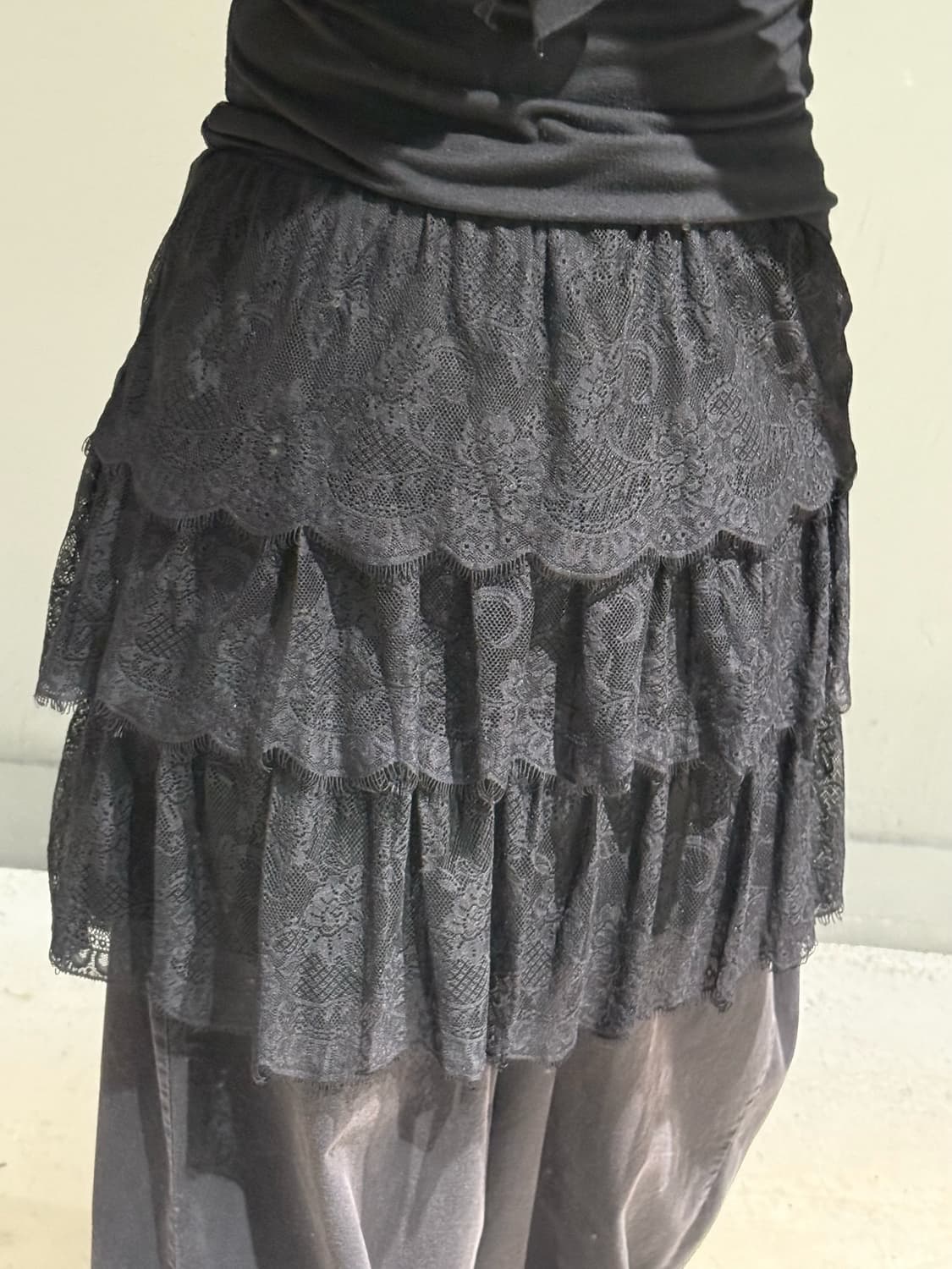 lace pattern can-can skirt  상품이미지3
