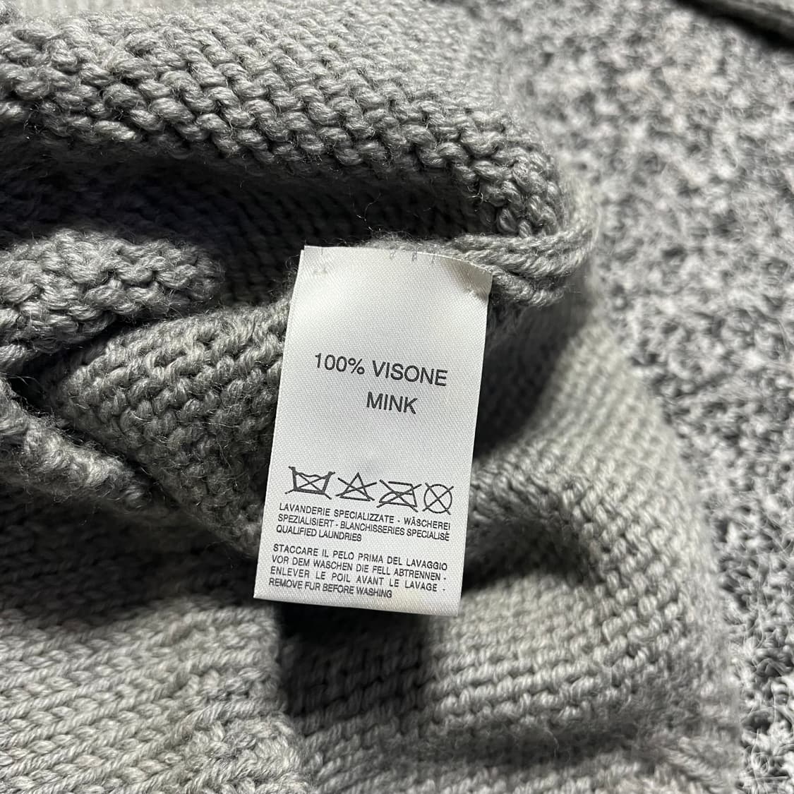 블루마린 밍크 버진울 가디건  상품이미지4