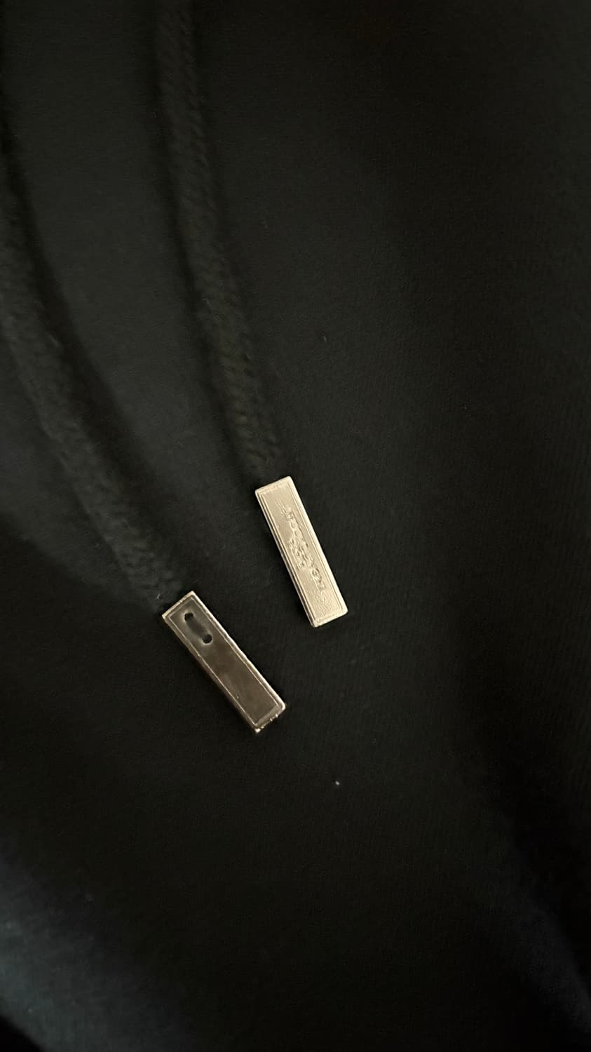 우영미 백로고 후드티 블랙 48 황금 사이즈 상품이미지2