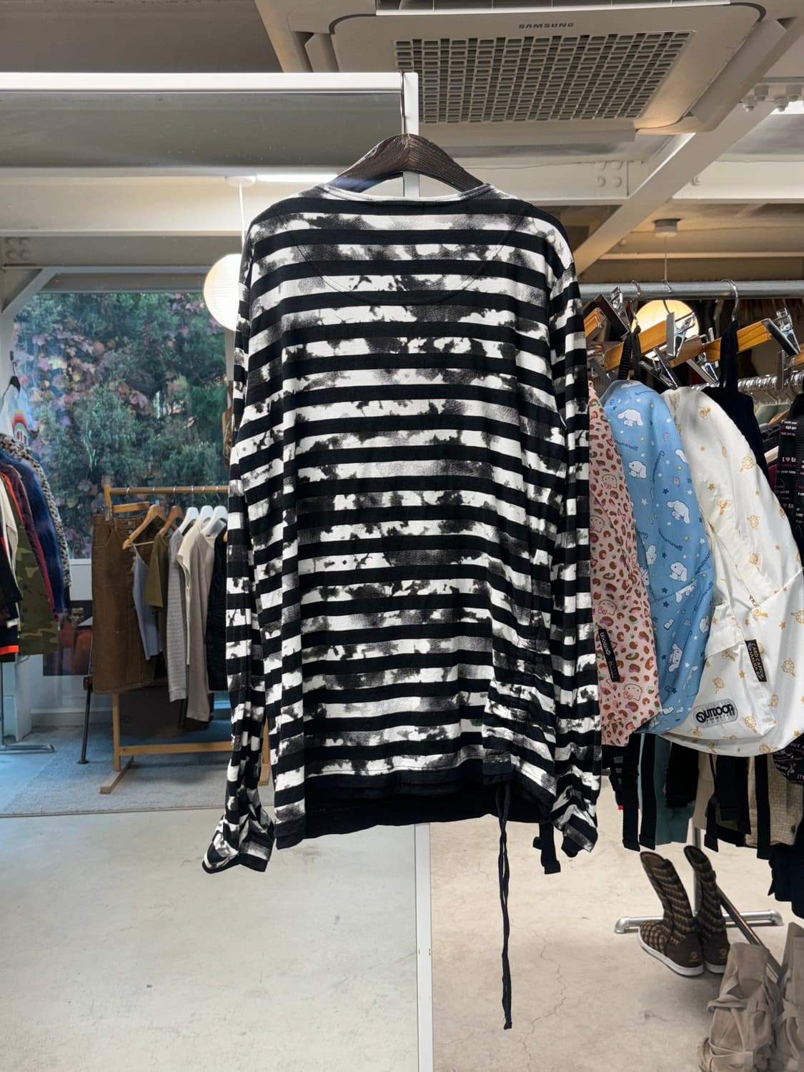 세만틱 디자인 스트라이트 셔링 롱슬리브 상품이미지5