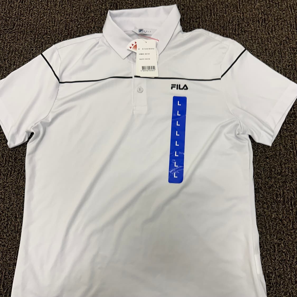 [새상품] FILA GOLF 휠라 골프 기능성 반팔티셔츠 화이트 L 상품이미지2