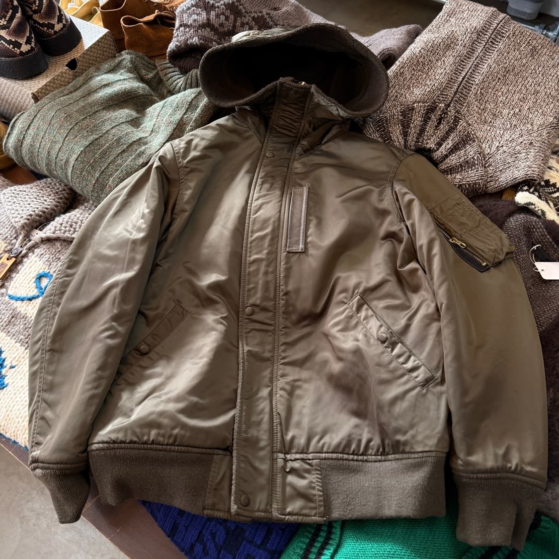 BARK TANNAGE 나노 유니버스 N2B 리버서블 밀리터리 자켓 상품이미지2