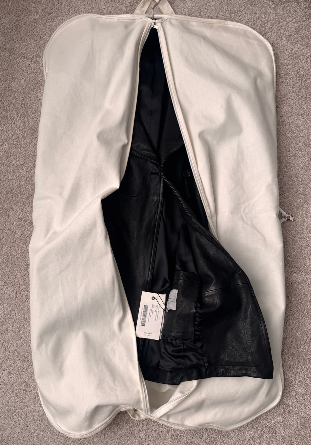 유스 워시드 레더 피코트 상품이미지2