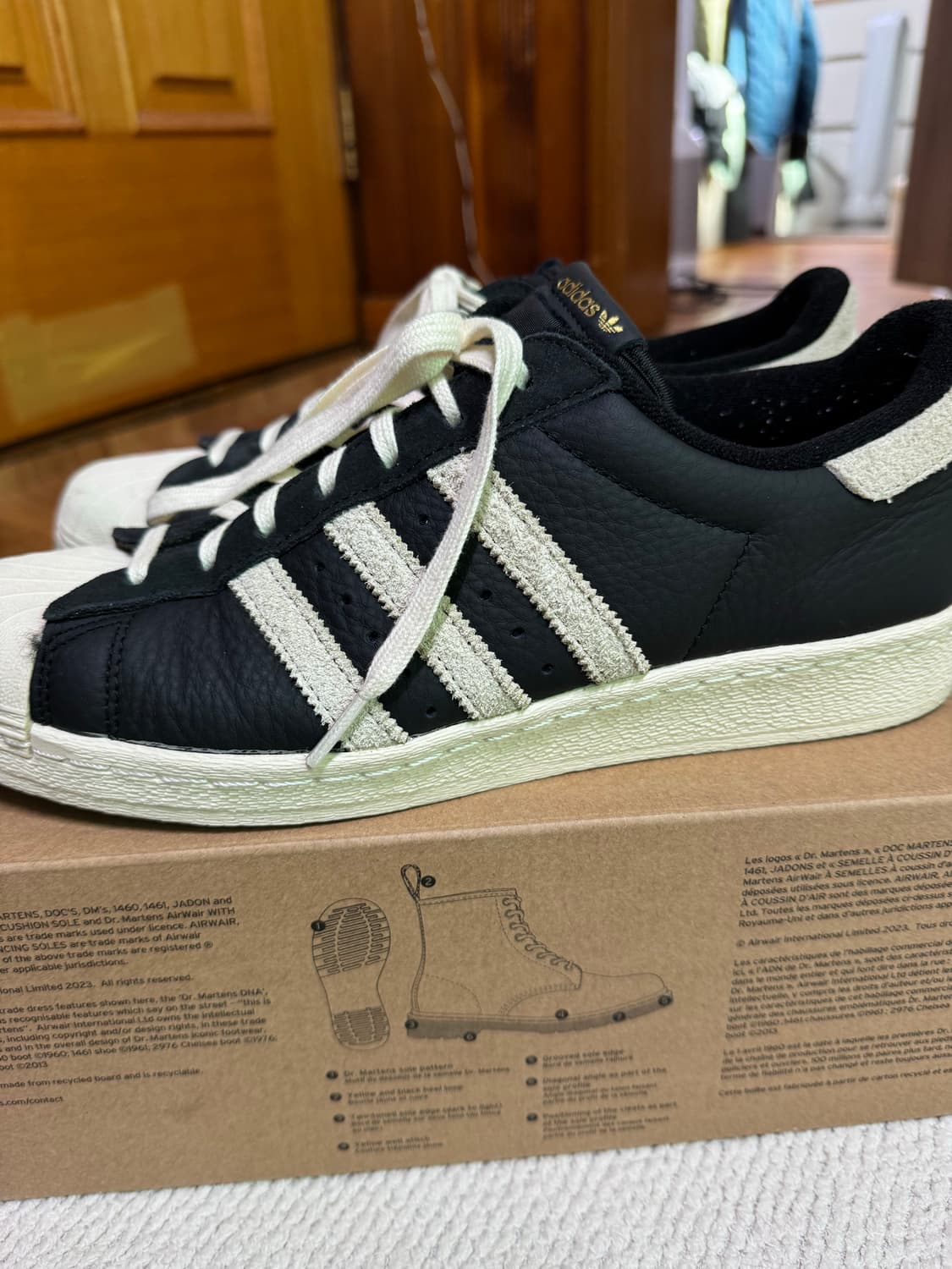 (280) 아디다스 슈퍼스타 82 블랙 화이트 상품이미지2