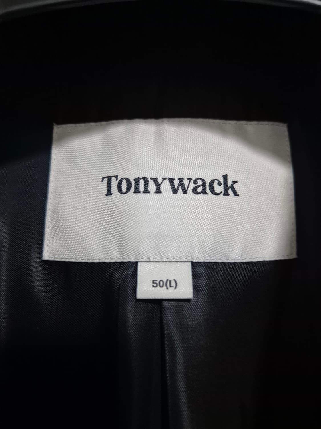 토니웩 캐시미어 더블브레스티드 코트 블랙 L 상품이미지2