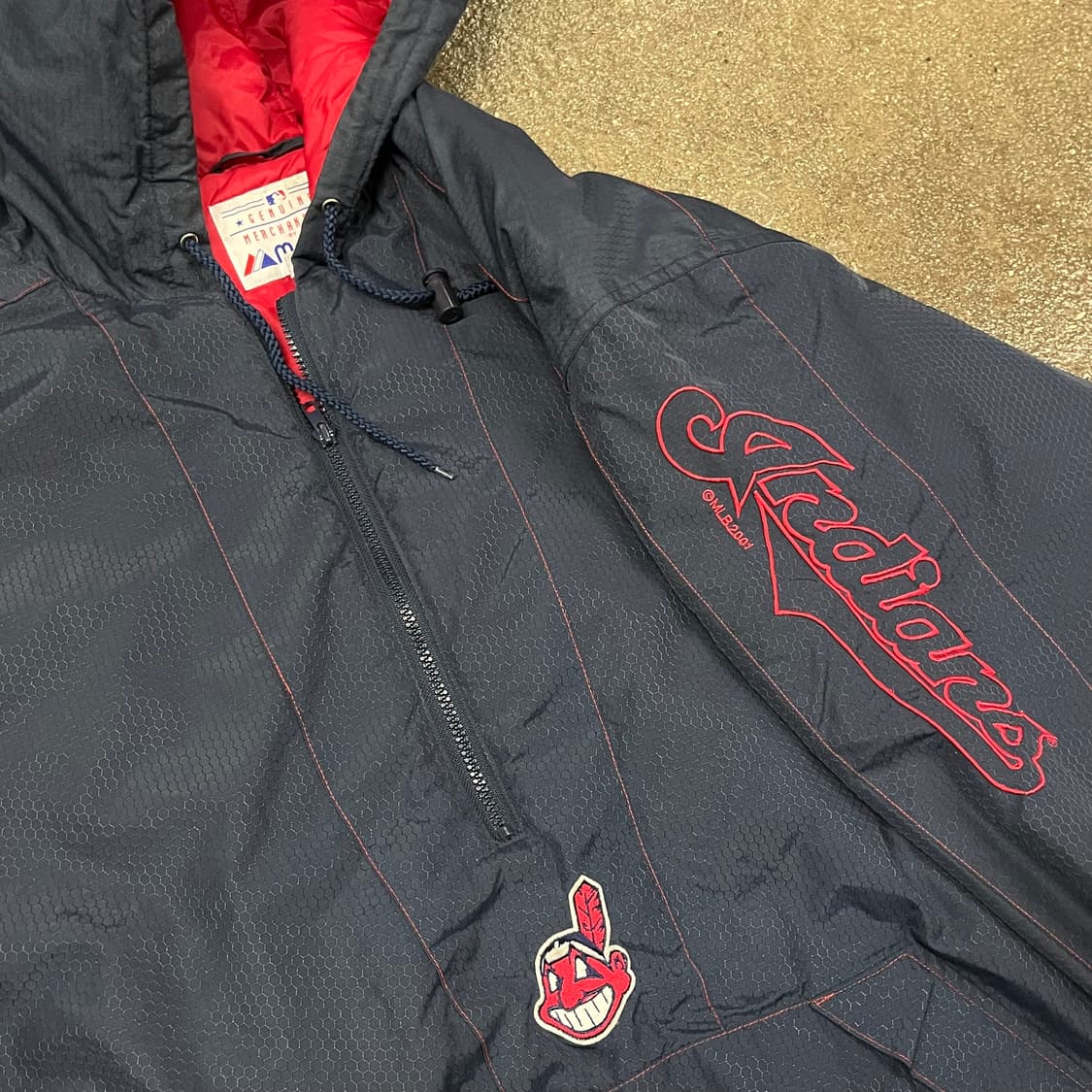 00s 마제스틱 클리브랜드 인디언스 아노락 패딩 (110) 상품이미지2