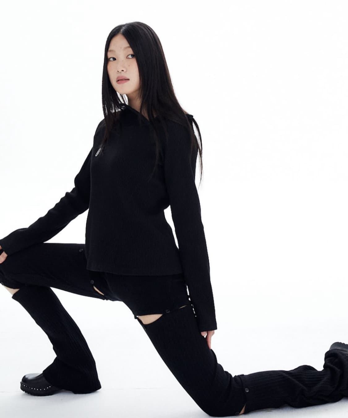 HALOMINIUM SLIM WAFFLE HOODIE 상품이미지1
